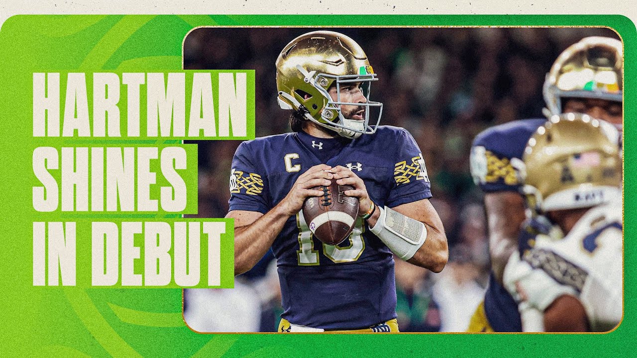 Notre Dame Football Highlights Sam Hartman, Irish Shine in Route of