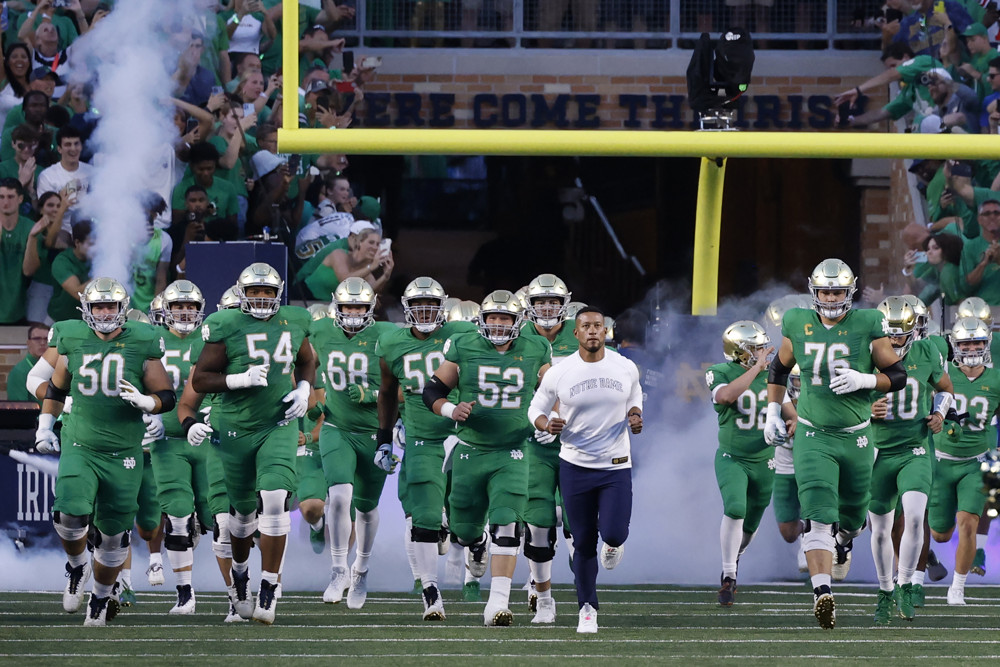 Mike Elko and Riley Leonard will face off when Notre Dame comes to Kyle  Field, Texas A&M Podcast