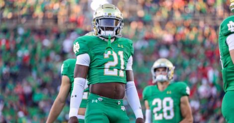 Notre Dame safety Adon Shuler (Photo from Twitter @adon_shuler)
