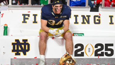 Notre Dame Football Names Six Captains for 2025 Season 12 dkb250120022 nd vs osu