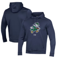 Notre Dame Releases New Leprechaun Collection for 2025 Football Season 5 Blue Notre Dame sweatshirt with a Fighting Irish Leprechaun