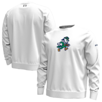 Notre Dame Releases New Leprechaun Collection for 2025 Football Season 8 White Notre Dame long sleeve t-shirt with a Fighting Irish Leprechaun