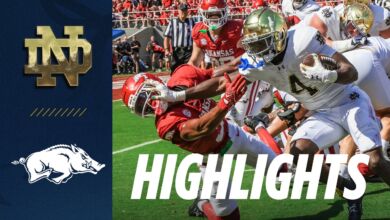 notre dame arkansas highlights