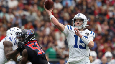 Riley Leonard’s First NFL Start Looked a Lot Like His Time at Notre Dame 11 dcv250104024 ind v hou