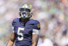 Notre Dame Fighting Irish wide receiver Cam Williams