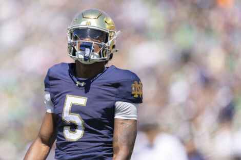 Notre Dame Fighting Irish wide receiver Cam Williams