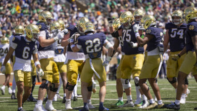 Notre Dame Fighting Irish running back Aneyas Williams