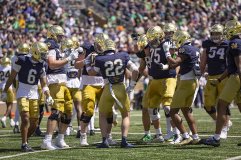 Notre Dame Fighting Irish running back Aneyas Williams