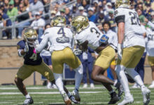 Notre Dame Fighting Irish linebacker Jaiden Ausberry