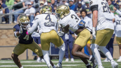Notre Dame Fighting Irish linebacker Jaiden Ausberry