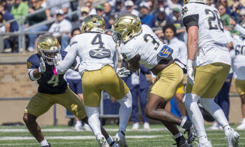 Notre Dame Fighting Irish linebacker Jaiden Ausberry
