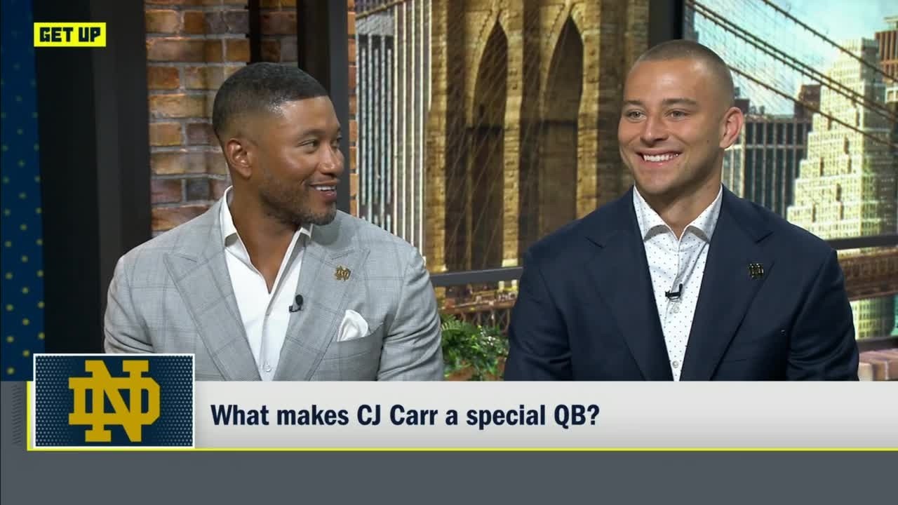 Marcus Freeman and CJ Carr on ESPN's Get Up!